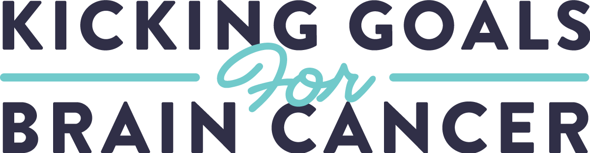 kicking goals for brain cancer logo