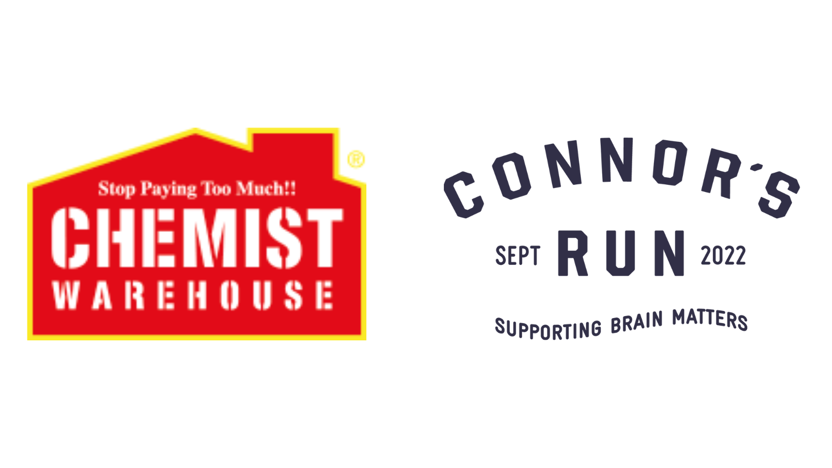 Chemist Warehouse, Connor's Run logos