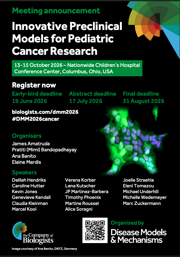 Innovative Preclinical Models for Pediatric Cancer Research